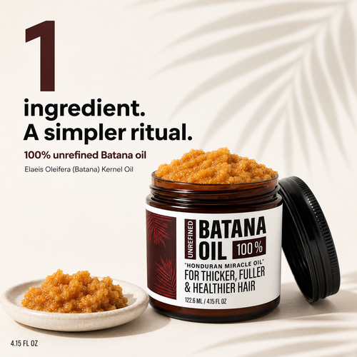 Yacemira Unrefined Batana Oil | 4.15 fl oz (122.6 ml)